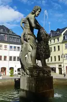 Gera, Simsonbrunnen am Marktplatz, erschaffen 1685 durch Caspar Junghans (18.07.2011)
