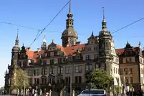 Das K�nigliche Residenzschlo� in Dresden, aufgenommen am 06.10.2011 von der Sophienstra�e aus.