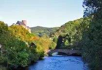 Burg Hengenbach, Steinbr�cke �ber die Rur in Heimbach - 24.09.2011