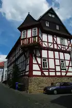 Lich, Burgmannenhaus mit Erker, Kreis Gie�en (31.05.2009)