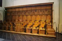 Emmerich, sp�tgotisches Chorgest�hl von 1486 der Stiftskirche St. Martin, 
Kreis Kleve (30.05.2011)