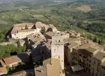 San Gimignano, Ausblick aus das Castello (11.10.2006)