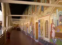 Nikosia, Wandmosaike in den Klosterg�ngen des Kykkos Kloster (15.11.2006)