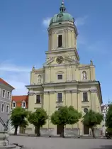 Neuburg, Hofkirche unserer lieben Frau, erbaut von 1607 bis 1608, Stuck von 
Gian Antonio und Pietro Castelli, barocke Ausstattung von Johann Jakob Breitenauer, 
(13.05.2007)