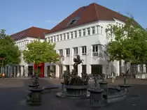 Sindelfingen, Marktbrunnen am Marktplatz, Kreis B�blingen (17.08.2008)