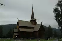 Eine in Norwegen bekannte Stabkirche in Fossbergom-Lom/Norwegen am 27.06.2011 besucht. 