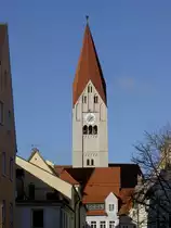 Kaufbeuren, St. Martin Kirche, erbaut von 1438 bis 1443, neugotische Ausstattung 
von 1893 bis 1899 durch Pfarrer Johann Landes (15.01.2012)