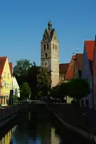 Memmingen, Ev. Kirche Unser Frauen, �lteste Memminger Kirche, erbaut 1258 
(16.07.2009)