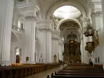 Weingarten, Basilika St. Martin, Baumeister Franz Beer, Fresken von Cosmas Damian 
Asam, Kreis Ravensburg (30.03.2008)