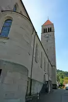 Obertsrot, Stadtteil von Gernsbach, die Herz-Jesu-Kirche wurde 1915 eingeweiht, erbaut aus dem einheimischem wei�-gelbem Murgt�ler Sandstein, Sept.2011 