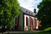 Hirzenhain, Ehem. Klosterkirche St. Maria, erbaut ab 1431 mit sp�tgotischem Lettner, Wetteraukreis (17.05.2009)
