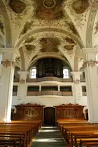 Sarnen, St. Peter Kirche, Orgel von 1846 der Gebr�der Kiene (01.08.2010)