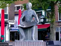 Jan Blanken 1755�1855, der niederl�ndische Bauingenieur thront in Hellevoetsluis, wo er 1798 mit dem Bau des Trockendocks begonnen hatte;110828