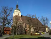 Brandenburg, St. Gotthardt Kirche, erbaut von 1456 bis 1475, gotische Hallenkirche 
(16.03.2012)
