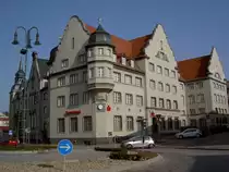 Nauen, Geb�ude der Stadtsparkasse gegen�ber dem Rathaus (17.03.2012)