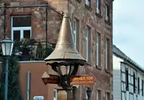 Nideggen (zwischen D�ren und Schleiden), Hinweistafel am Marktplatz - 09.03.2012