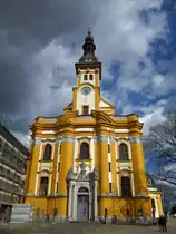 Neuzelle, Klosterkirche St. Marien, erbaut von 1655 bis 1658 durch Abt Bernardus 
im Stil des s�ddeutschen Barock, Kreis Oder-Spree (01.04.2012)