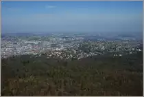 Ausblick vom Fernsehturm �ber die Stadt Stuttgart.
(29.03.2012)