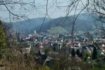Freiburg im Breisgau, Blick vom Lorettoberg auf die Stadt, M�rz 2012