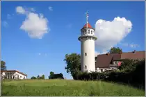 Der Lotsenturm in Karnin auf der Insel Usedom. Inzwischen wird der Turm als Hotel genutzt. 27.08.2005