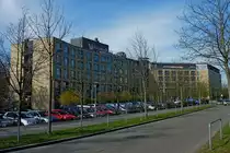 Freiburg im Breisgau, das Arbeitsamt, ein Neubau aus den 1990er Jahren, M�rz 2012