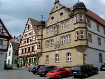 Wolframs-Eschenbach, das Deutschordensschlo�, ein Renaissancebau von 1623, wird seit 1859 als Neues Rathaus genutzt, Mai 2007