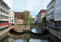 Museumsbr�cke �ber die Pegnitz in N�rnberg - 23.04.2012