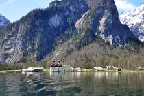 Die Kirche von Bartoholom� am Fu�e des Watzmann und K�nigssee - 26.04.2012