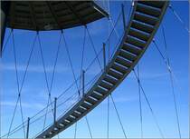 Impression Killesbergturm: eine Treppe durch den Luftraum. 26.5.2005