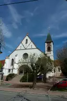 Ehrenstetten im Makgr�flerland, die St.Georgskirche wurde 1911-12 erbaut, Mai 2012