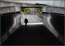 . runde Formen - Fu�g�ngerunterf�hrung am Bahnhof in Stuttgart-Feuerbach, 18.11.2011 (Matthias)