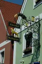 Allersberg in Mittelfranken, Gasthaus  Goldener L�we , Mai 2012