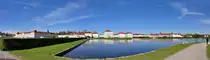 Schlo� Nymphenburg in M�nchen. Panoramaaufnahme. 28.04.2012