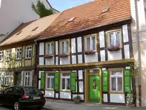 Stendal, Fachwerkhaus in der Winckelmann Stra�e (11.07.2012)
