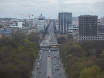 Blick von der Siegess�ule in Richtung Berlin-Charlottenburg.