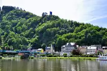 Traben-Trarbach Moselbr�cke und Burgberg mit Burgruine - 14.05.2012