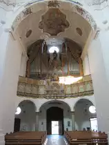 Muri, gro�e Orgel der Klosterkirche, erbaut 1619 von Orgelbauer Thomas Schott 
(11.08.2012)