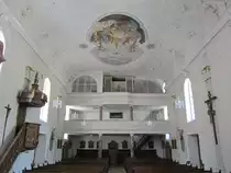 Lauterstein, Orgelempore der Maria Himmelfahrt Kirche (10.08.2012)