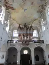 Arlesheim, Domkirche, Silbermannorgel, erbaut von 1759 bis 1761 (26.08.2012)