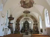 Meierskappel, Alt�re und Kanzel der Pfarrkirche zu unserer lieben Frau (11.08.2012)