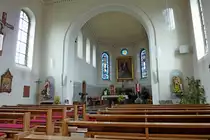 F�rstenberg, Innenraum der Kirche St.Maria und Hilarius, Juli 2012