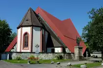 Bleibach, die Kirche St.Georg, vereint f�nf Stil-und Bauepochen, Juli 2012