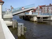 Ueckerm�nde, Klappbr�cke am Hafen (23.05.2012)