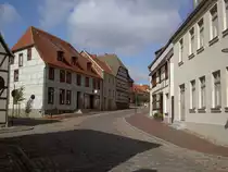 Plau am See, Fachwerkh�user in der Eldenstra�e (17.09.2012)