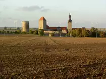 Querfurt, Burganlage mit Dicker Heinrich Turm, Marterturm und Pariser Turm, Saalekreis (28.09.2012)