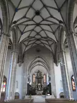 Nordhausen, Dom, Langhaus mit Altar von 1450 (29.09.2012)