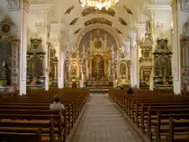 Engelberg, Alt�re und Langschiff der Klosterkirche (05.09.2010)