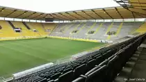 Aachen, Neuer Tivoli, Stadion von Alemannia Aachen, er�ffnet 2009, 32960 Pl�tze (17.10.2012) 