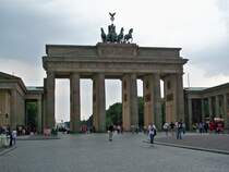 Weltber�hmt: Das Brandenburger Tor in Berlin.