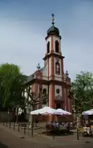 Heusenstamm, St. C�cilia Kirche, erbaut 1739 durch Johann Balthasar Neumann 
(26.04.2009)